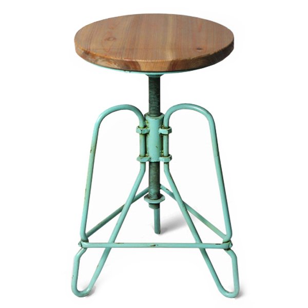Винтажный Стул Loft Bar Stoo turquoise Коричневый Бирюзовый Винтажный Стул Loft Bar Stoo turquoise Коричневый Бирюзовый в Твери | Loft Concept
