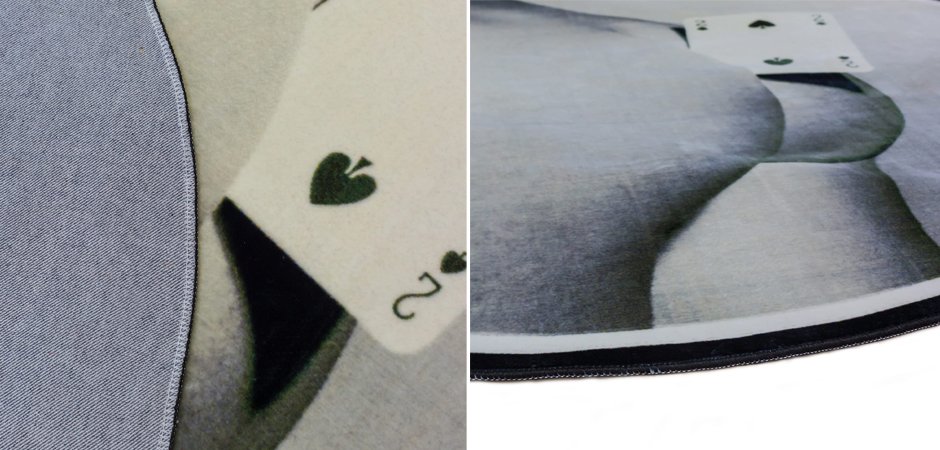 Ковер Seletti Round Rug Two of Spades Ковер Seletti Round Rug Two of Spades - Loft-Concept в Твери