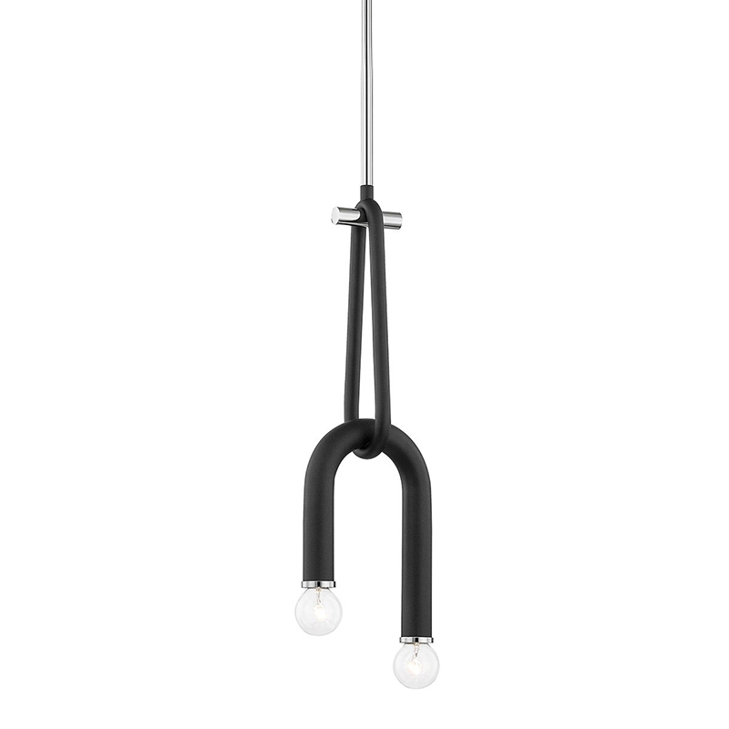 Люстра Paulson floppy pendant chrome Черный Хром Люстра Paulson floppy pendant chrome Черный Хром в Твери | Loft Concept