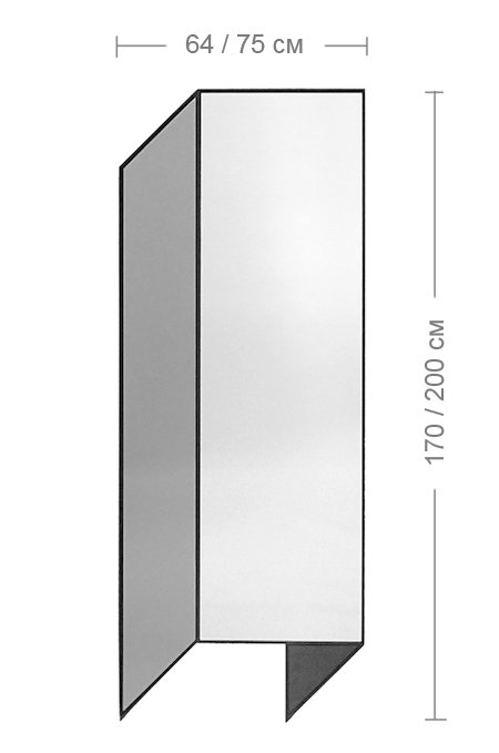 Зеркало Bower Fold Floor Shape Mirror Зеркало Bower Fold Floor Shape Mirror в Твери