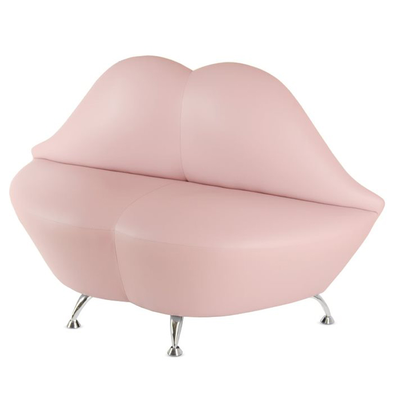 Диван в форме губ Pink Lips Розовый (Rose) Хром Диван в форме губ Pink Lips Розовый (Rose) Хром в Твери | Loft Concept
