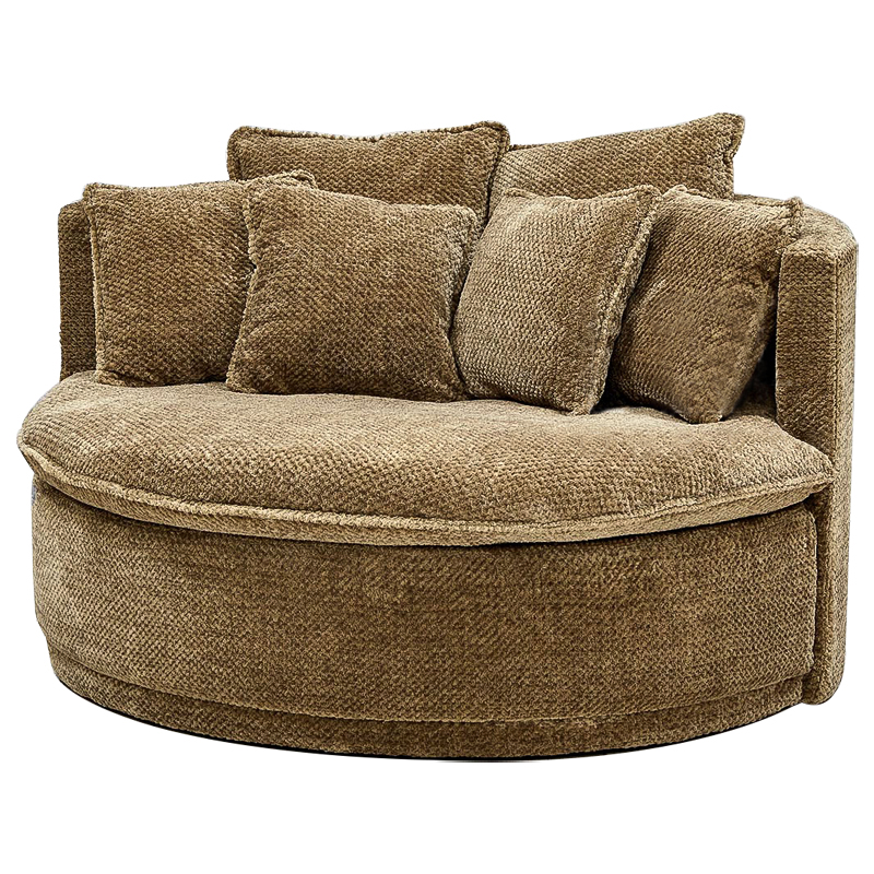 Кушетка круглая Endeavor Chair Коричневая Коричневый Кушетка круглая Endeavor Chair Коричневая Коричневый в Твери | Loft Concept