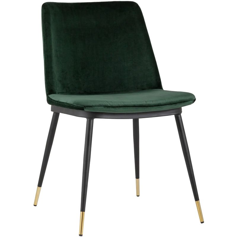 Стул Melissa Chair Зеленый Велюр Зеленый Черный Стул Melissa Chair Зеленый Велюр Зеленый Черный в Твери | Loft Concept