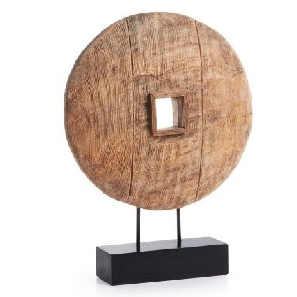 Колесо на подставке Wooden Wheel Коричневый Колесо на подставке Wooden Wheel Коричневый в Твери | Loft Concept