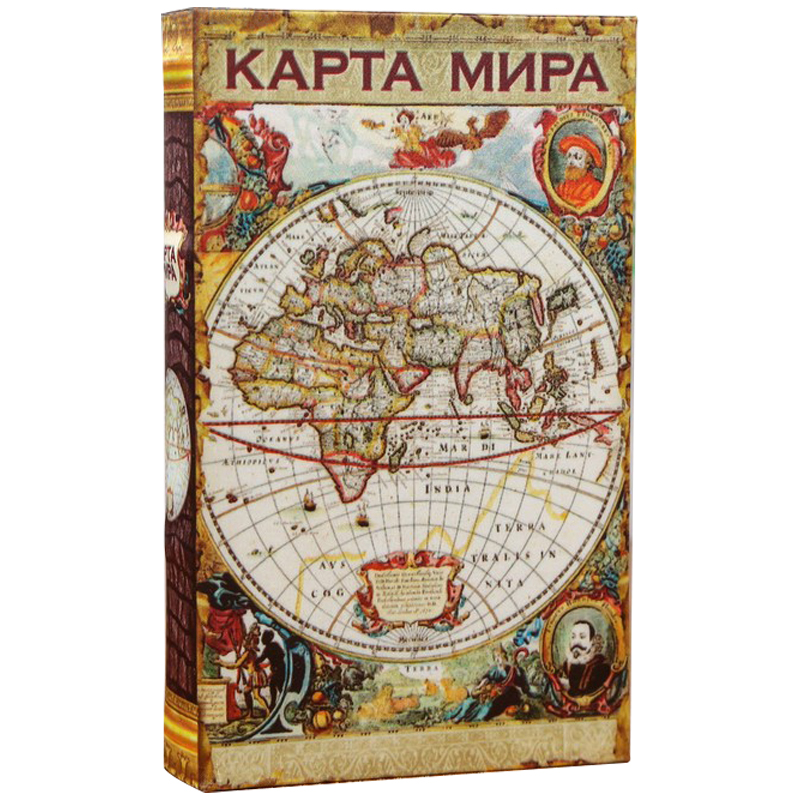 Шкатулка-книга с сейфом Историческая Карта XVII Мульти Шкатулка-книга с сейфом Историческая Карта XVII Мульти в Твери | Loft Concept