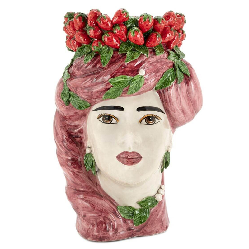 Ваза VASE STRAWBERRIES HEAD LADY BIG Red Бургундский красный Ваза VASE STRAWBERRIES HEAD LADY BIG Red Бургундский красный в Твери | Loft Concept