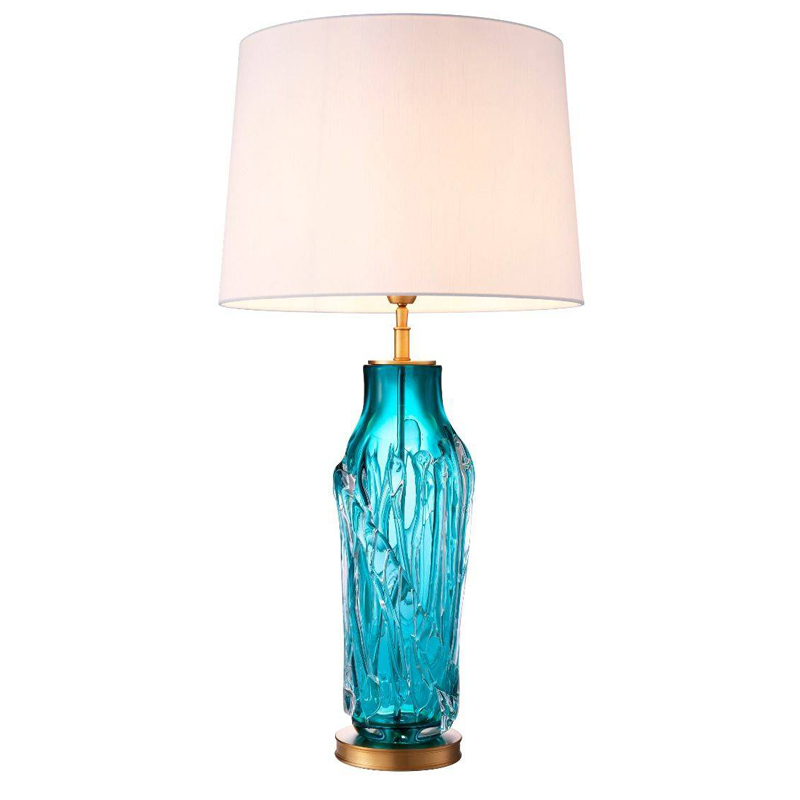 Настольная лампа Eichholtz Table Lamp Torian Бирюзовый Латунь Белый Настольная лампа Eichholtz Table Lamp Torian Бирюзовый Латунь Белый в Твери | Loft Concept