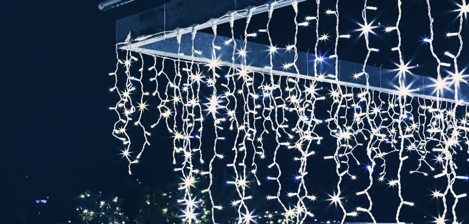 Светодиодная Гирлянда-Бахрома с Белым светом - Loft-Concept в Твери