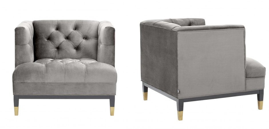 Кресло Eichholtz Chair Castelle Grey Кресло Eichholtz Chair Castelle Grey - Loft-Concept в Твери
