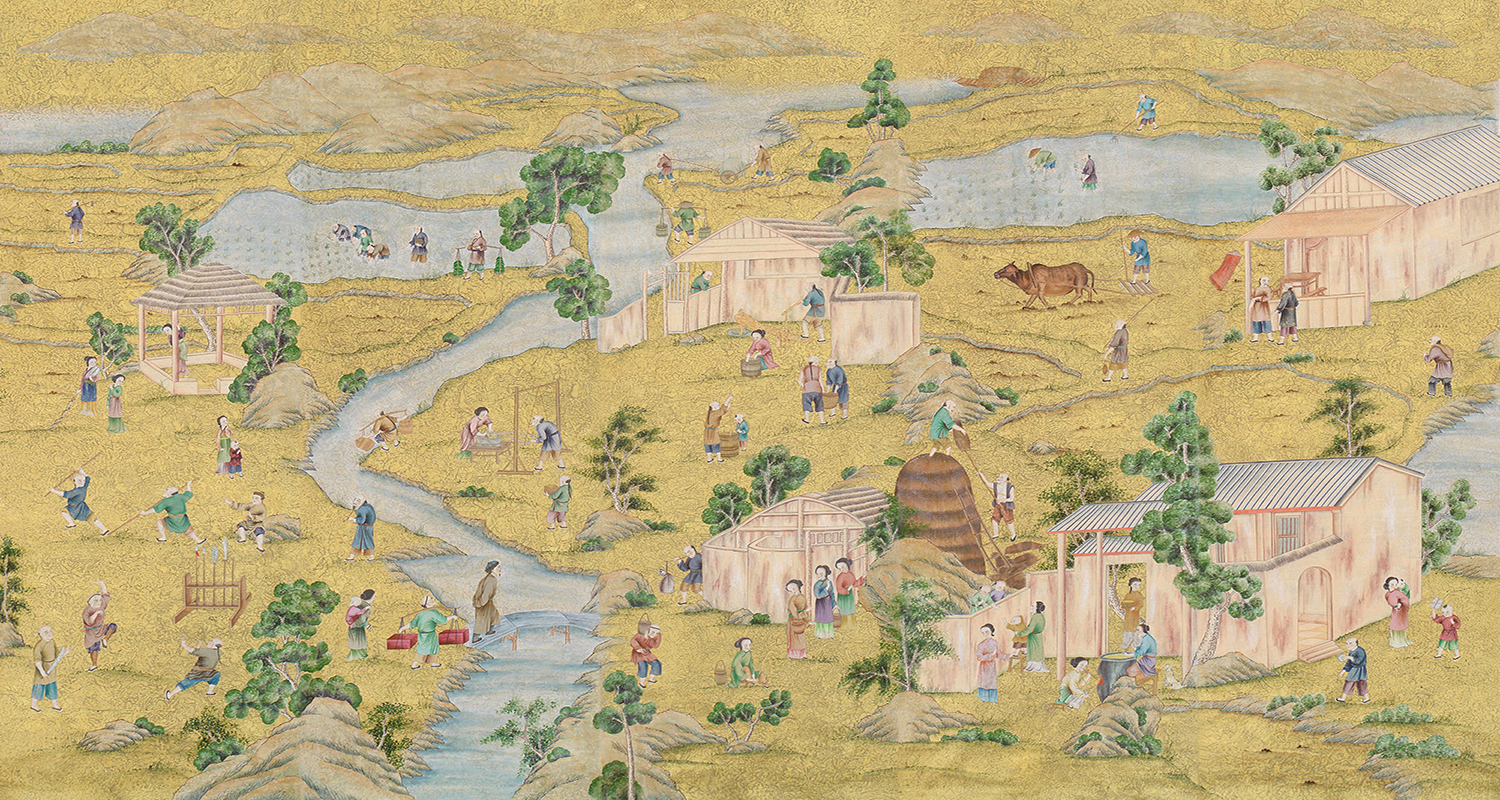 Обои ручная роспись Coutts Dappled Gold - фото