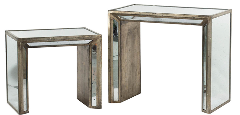 Приставной столик Mirrored Wide Side - Loft-Concept в Твери