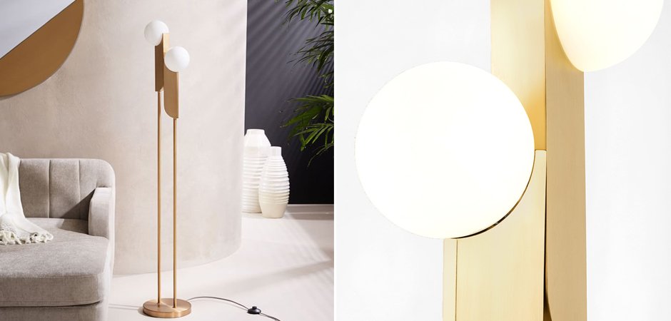 Торшер Two ball floor lamp Торшер Two ball floor lamp - Loft-Concept в Твери