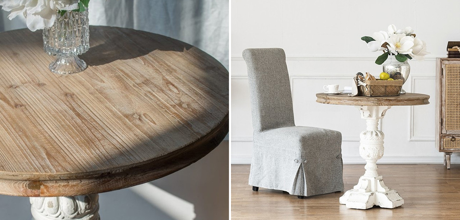 Круглый обеденный стол Aged Wood Круглый обеденный стол Aged Wood - Loft-Concept в Твери