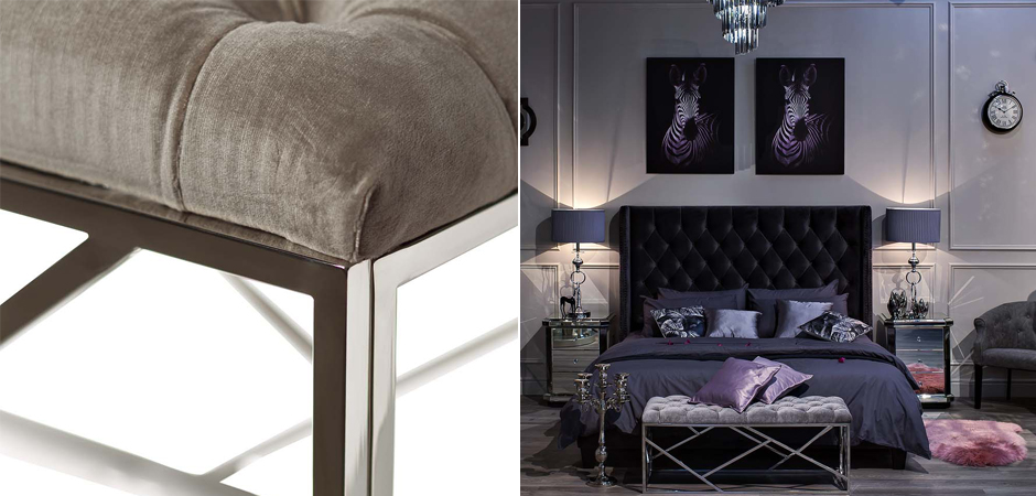 Банкетка Serene Furnishing Chromium Top Банкетка Serene Furnishing Chromium Top - Loft-Concept в Твери