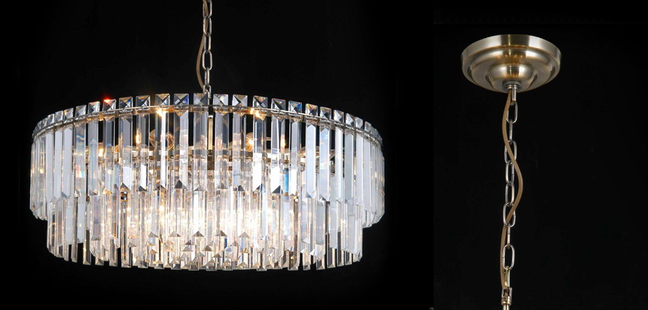 Люстра Odeon Chandelier Прозрачное Стекло диаметр 62 Люстра Odeon Chandelier Прозрачное Стекло диаметр 62 - Loft-Concept в Твери