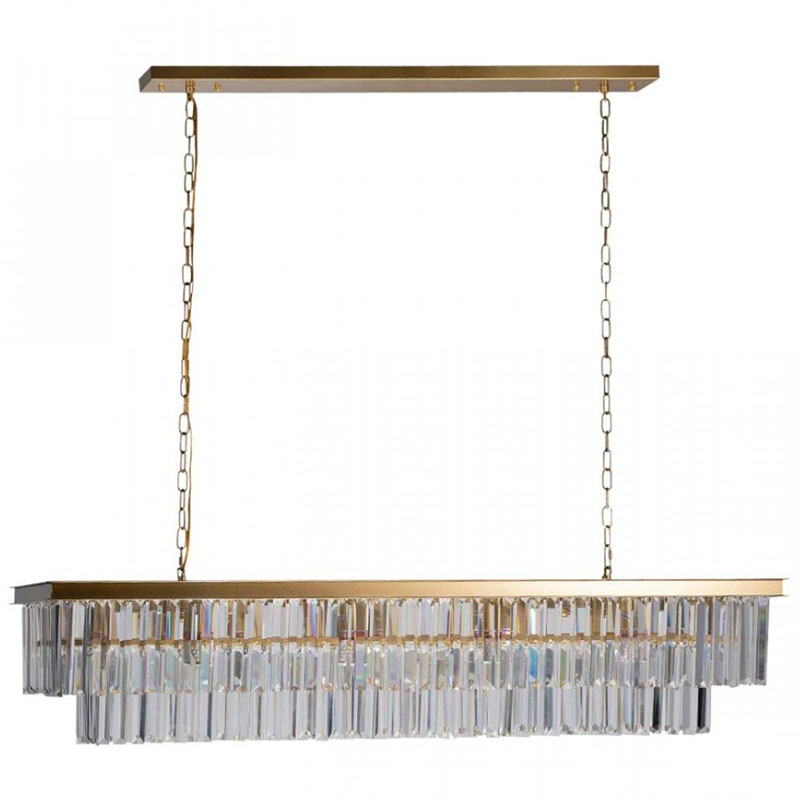 Прямоугольная Люстра RH 1920s Odeon GOLD iron Прозрачное Стекло Длина 120 см Золотой Прозрачное Стекло Прямоугольная Люстра RH 1920s Odeon GOLD iron Прозрачное Стекло Длина 120 см Золотой Прозрачное Стекло в Твери | Loft Concept