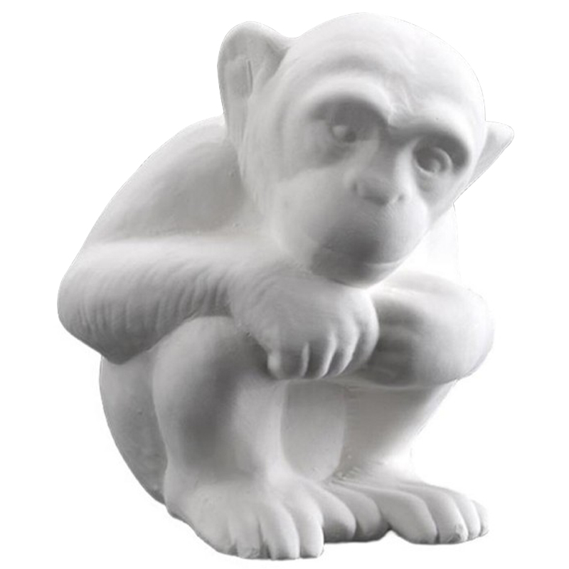Статуэтка Abhika Monkey White Белый Статуэтка Abhika Monkey White Белый в Твери | Loft Concept