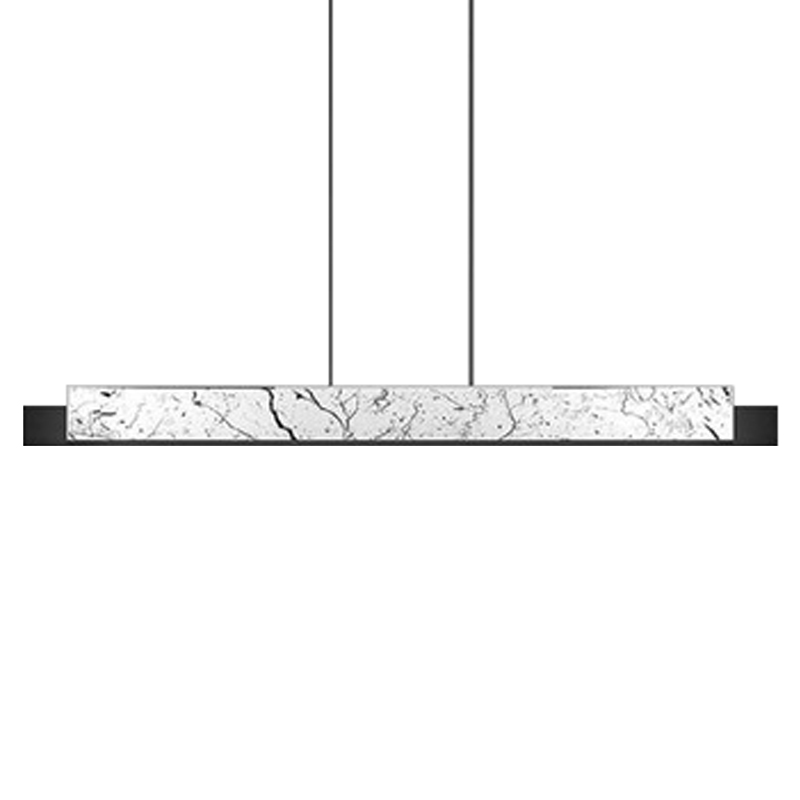Люстра Leonce Marble Linear Chandelier White Черный Белый Мрамор Bianco Люстра Leonce Marble Linear Chandelier White Черный Белый Мрамор Bianco в Твери | Loft Concept