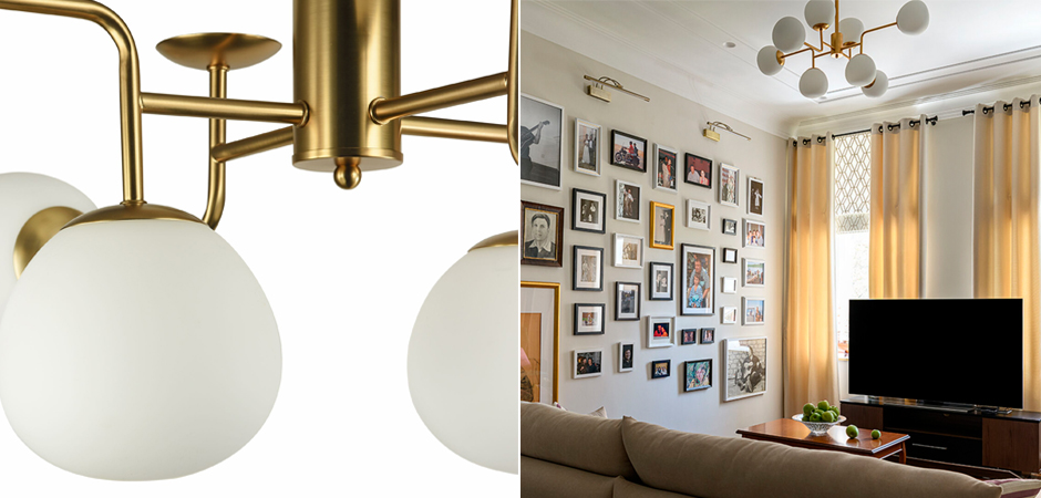 Люстра Tiepolo Ball Chandelier Gold 8 Люстра Tiepolo Ball Chandelier Gold 8 - Loft-Concept в Твери