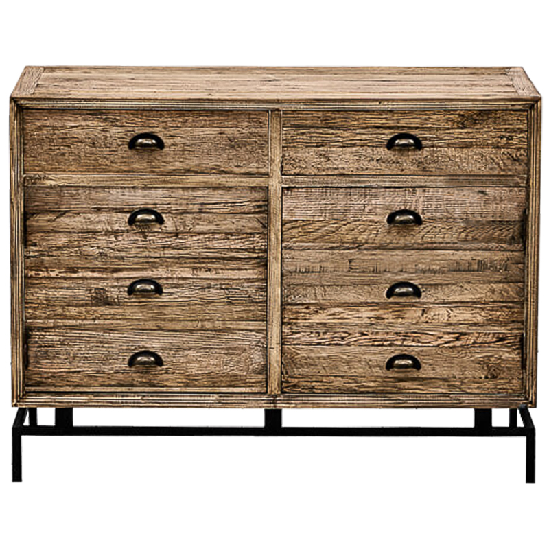 Комод деревянный в стиле Лофт Eligio Wood Commode Коричневый Черный Комод деревянный в стиле Лофт Eligio Wood Commode Коричневый Черный в Твери | Loft Concept
