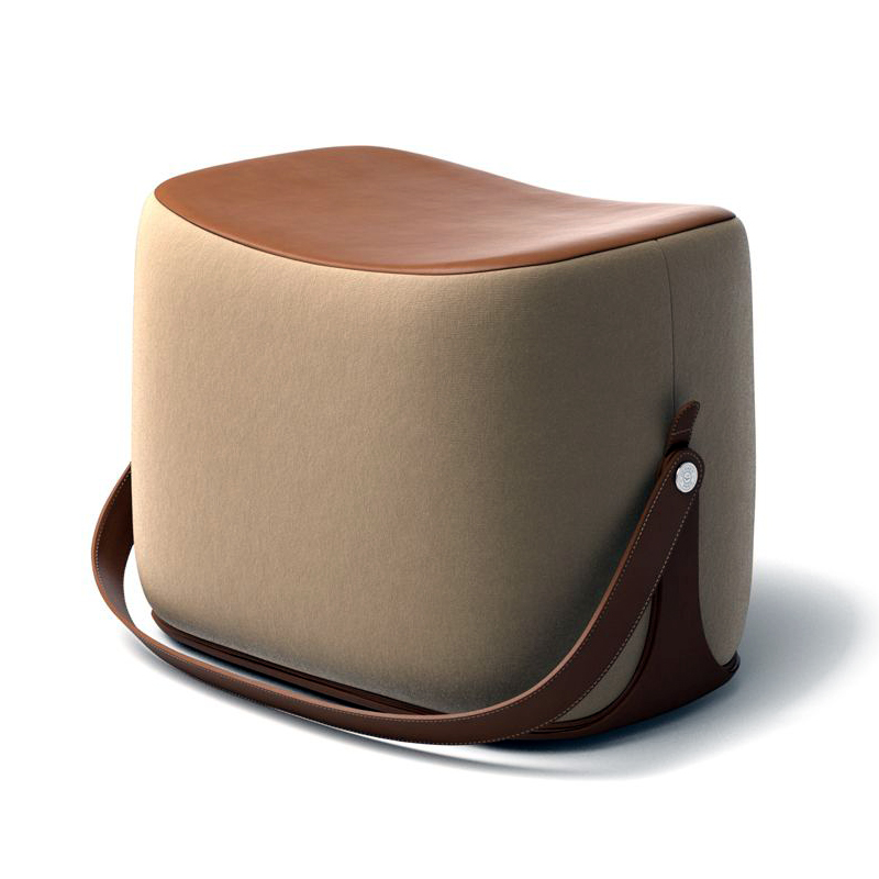Пуф Langtry Pouf Beige Бежевый Коричневый Пуф Langtry Pouf Beige Бежевый Коричневый в Твери | Loft Concept