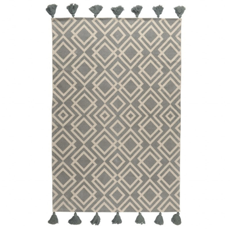 Ковер Double Rhombus Carpet grey Серый в Твери | Loft Concept 