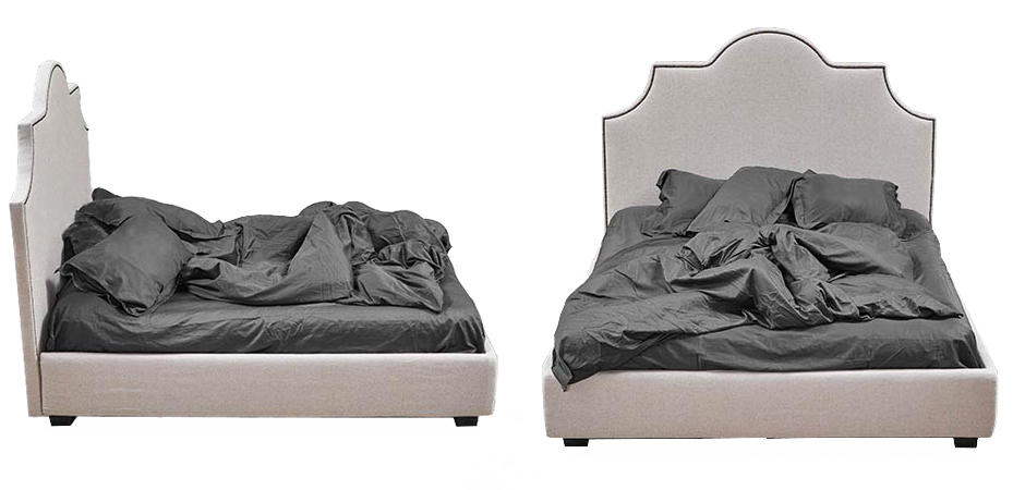 Кровать Headboard Angles Bed Кровать Headboard Angles Bed - Loft-Concept в Твери
