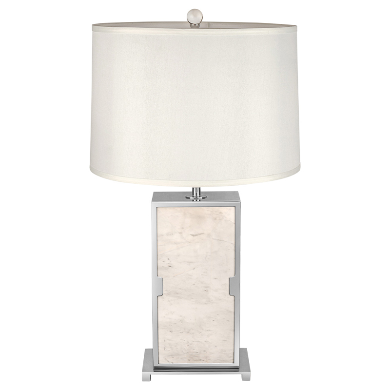 Настольная лампа с абажуром Wilbur Chrome Marble Table Lamp Хром ivory ( слоновая кость ) Настольная лампа с абажуром Wilbur Chrome Marble Table Lamp Хром ivory ( слоновая кость ) в Твери | Loft Concept