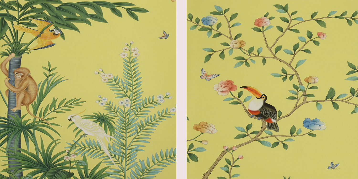 Обои ручная роспись Amazonia Imperial Yellow - фото №1