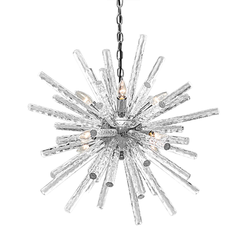 Люстра Icicles Sputnik Chandeliers Хром Прозрачный Люстра Icicles Sputnik Chandeliers Хром Прозрачный в Твери | Loft Concept