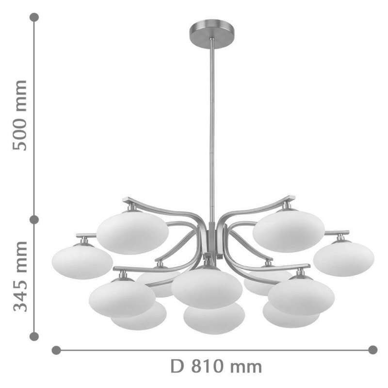 Oval Balls Mushrooms Chandelier 13 Brass Oval Balls Mushrooms Chandelier 13 Brass в Твери