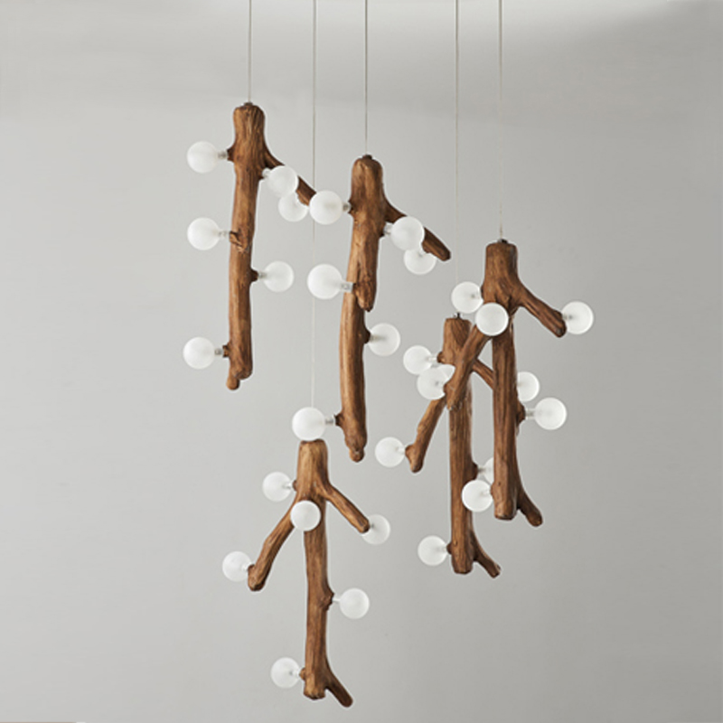 Люстра Tree branch Circle Chandelier Коричневый Белый Люстра Tree branch Circle Chandelier Коричневый Белый в Твери | Loft Concept