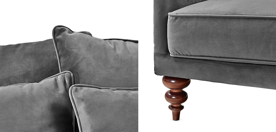Диван Graceful Details Sofa Gray Диван Graceful Details Sofa Gray - Loft-Concept в Твери