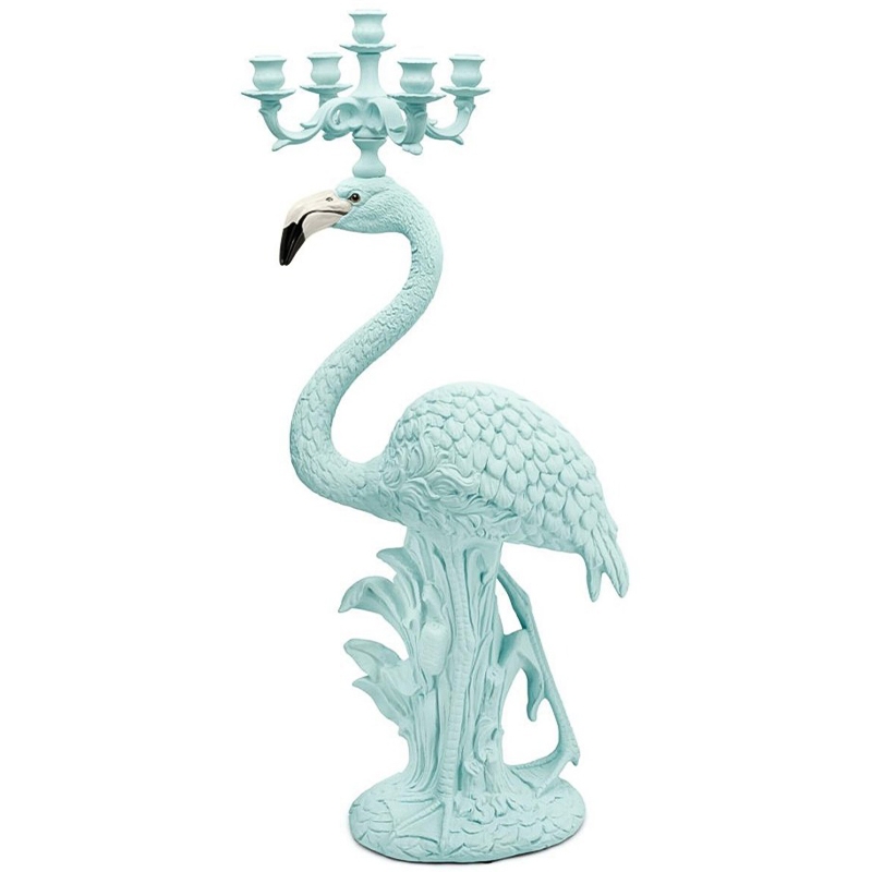 Подсвечник Candleholder Flamingo Bisc. Azure Matt Бирюзовый Подсвечник Candleholder Flamingo Bisc. Azure Matt Бирюзовый в Твери | Loft Concept