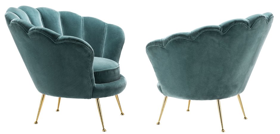 Кресло Eichholtz Chair Trapezium Turquoise Кресло Eichholtz Chair Trapezium Turquoise - Loft-Concept в Твери