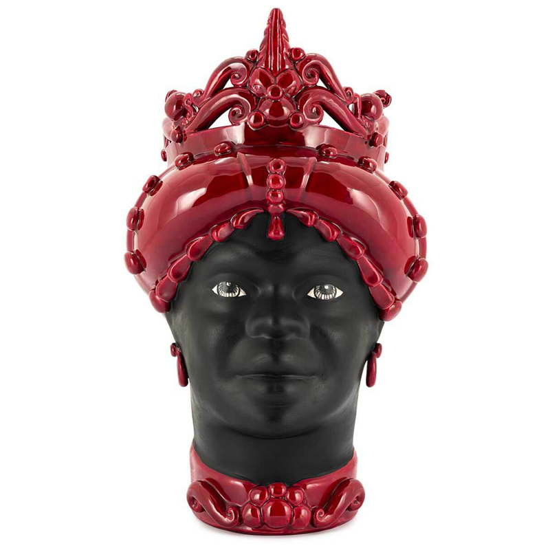 Ваза VASE MORO LADY MED. MAT H45 burgundy Черный Бургундский красный Ваза VASE MORO LADY MED. MAT H45 burgundy Черный Бургундский красный в Твери | Loft Concept