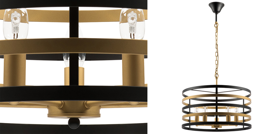 Люстра Gold Stripes Chandelier 5 Люстра Gold Stripes Chandelier 5 - Loft-Concept в Твери