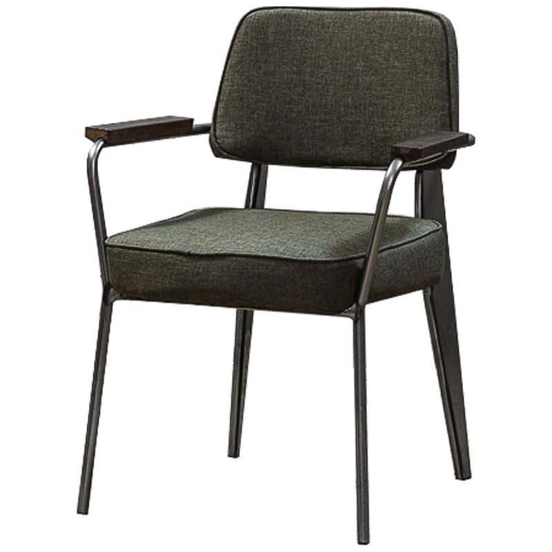 Стул Osgar Stool olive Оливковый Темный хром Коричневый Стул Osgar Stool olive Оливковый Темный хром Коричневый в Твери | Loft Concept