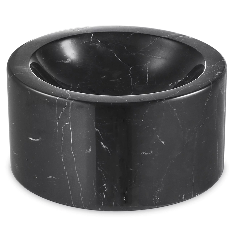 Чаша Eichholtz Bowl Conex Black Черный Мрамор Nero Чаша Eichholtz Bowl Conex Black Черный Мрамор Nero в Твери | Loft Concept
