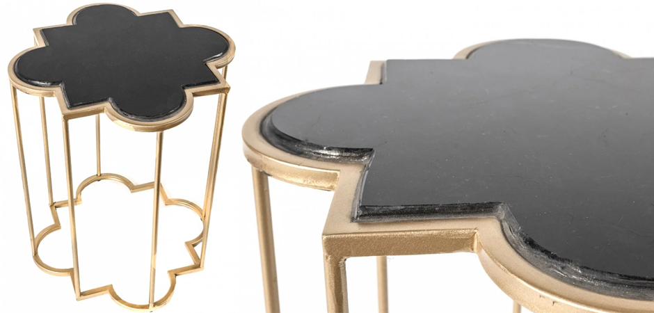 Приставной стол Marble Countertop gold Приставной стол Marble Countertop gold - Loft-Concept в Твери