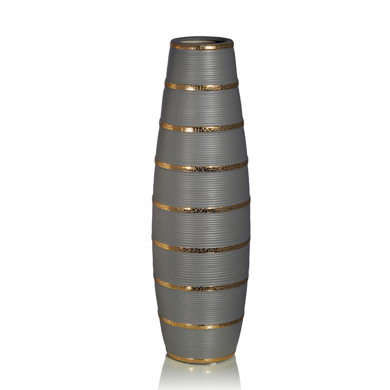 Ваза Vase Beehive gray Серый Золотой Ваза Vase Beehive gray Серый Золотой в Твери | Loft Concept