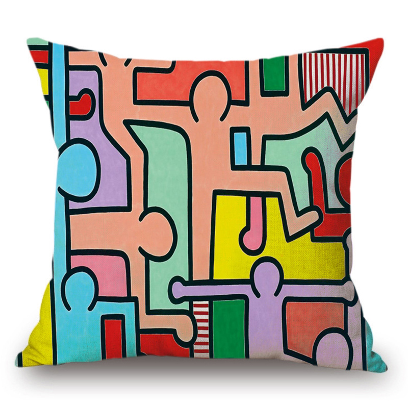 Подушка Keith Haring 7 Мульти Подушка Keith Haring 7 Мульти в Твери | Loft Concept