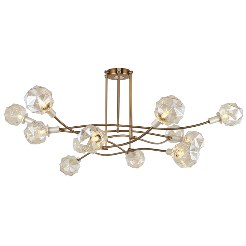 Люстра Severine Chandelier Золотой Золотой Шампань Люстра Severine Chandelier Золотой Золотой Шампань в Твери | Loft Concept