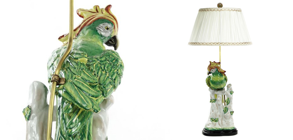 Настольная лампа Green Parrot Lamp Настольная лампа Green Parrot Lamp - Loft-Concept в Твери