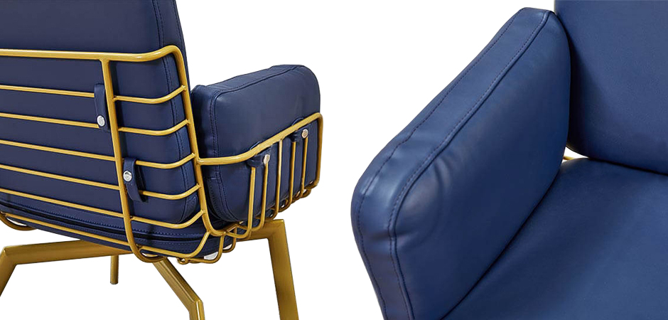 Кресло Frankie Armchair blue Кресло Frankie Armchair blue - Loft-Concept в Твери