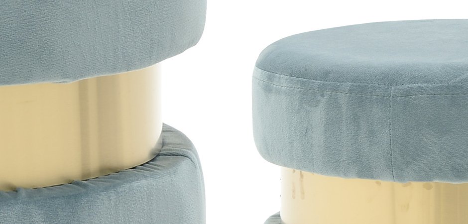 Пуф Golden Belt Pale Blue Пуф Golden Belt Pale Blue - Loft-Concept в Твери