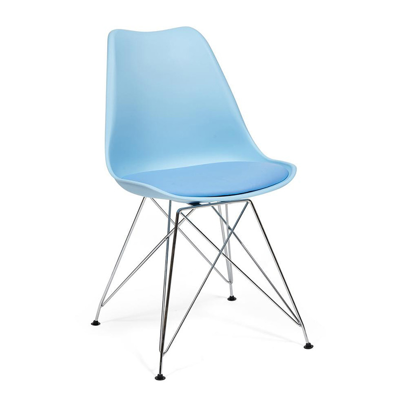 Стул DSR blue Голубой Хром Стул DSR blue Голубой Хром в Твери | Loft Concept