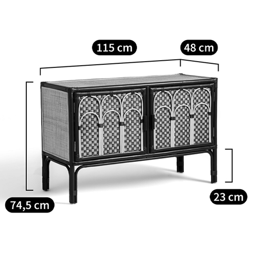 Комод для посуды из ротанга Felice Rattan Green Комод для посуды из ротанга Felice Rattan Green в Твери
