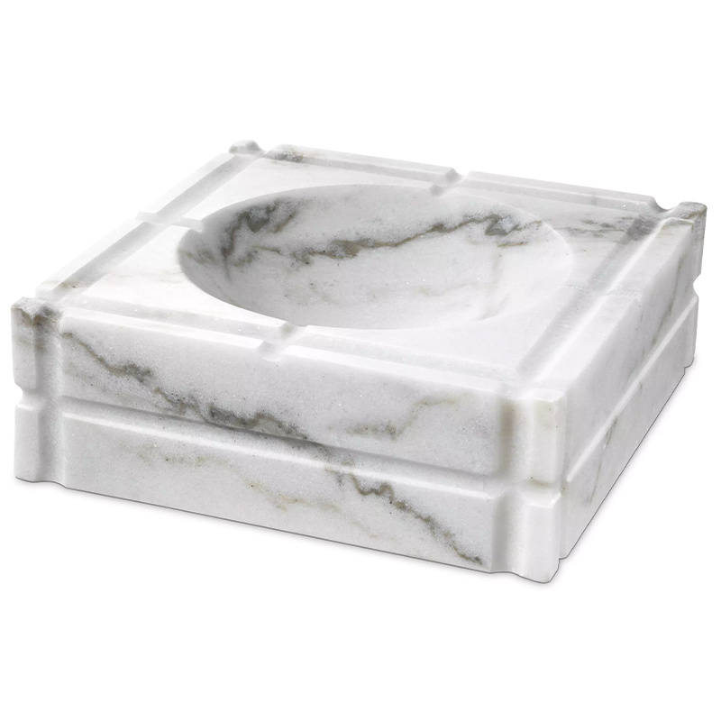 Пепельница Eichholtz Ashtray Nestor White Белый Мрамор Bianco Пепельница Eichholtz Ashtray Nestor White Белый Мрамор Bianco в Твери | Loft Concept