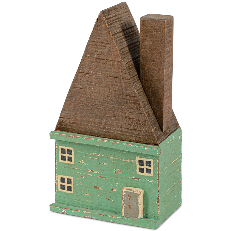 Статуэтка Fabulous House light green Коричневый Зеленый шалфей Статуэтка Fabulous House light green Коричневый Зеленый шалфей в Твери | Loft Concept